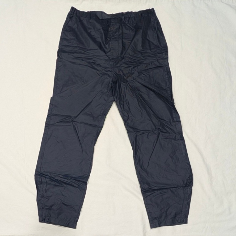 Vintage Lacoste Club Mens Navy Blue Nylon Track Pants Windbreaker Large S/8906